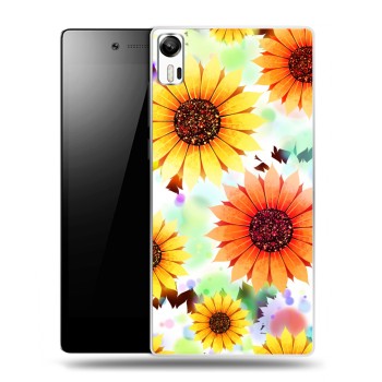Дизайнерский силиконовый чехол для Lenovo Vibe Shot Органические цветы (на заказ)