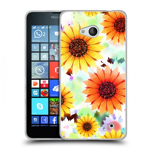 Дизайнерский пластиковый чехол для Microsoft Lumia 640 Органические цветы