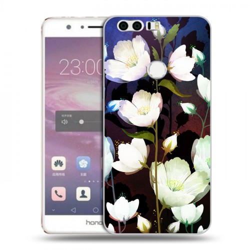 Дизайнерский пластиковый чехол для Huawei Honor 8 Органические цветы