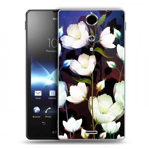 Дизайнерский пластиковый чехол для Sony Xperia TX Органические цветы