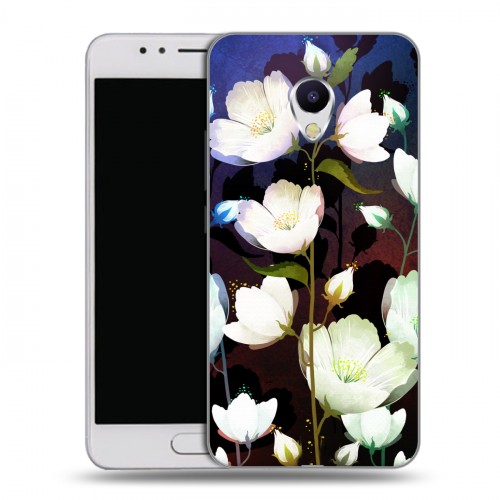 Дизайнерский силиконовый чехол для Meizu M5s Органические цветы