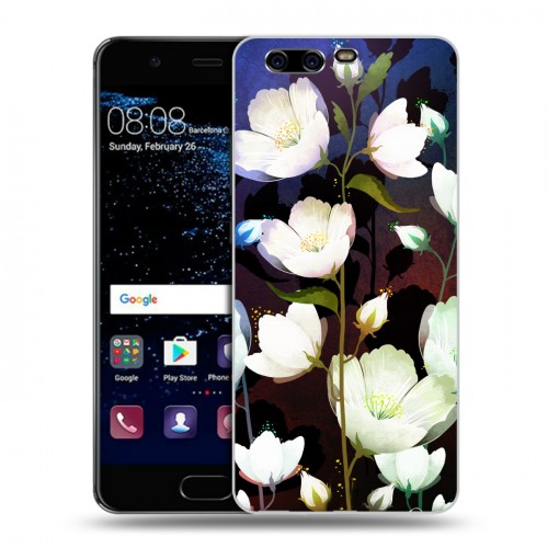Дизайнерский пластиковый чехол для Huawei P10 Органические цветы