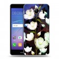 Дизайнерский пластиковый чехол для Huawei Y3 (2017) Органические цветы