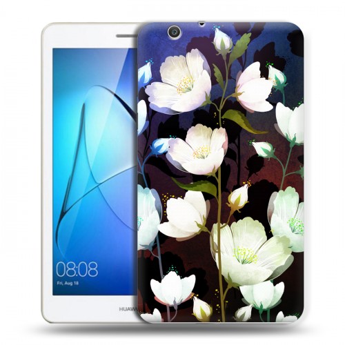 Дизайнерский силиконовый чехол для Huawei MediaPad T3 7 3G Органические цветы