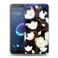 Дизайнерский пластиковый чехол для HTC Desire 12 Органические цветы