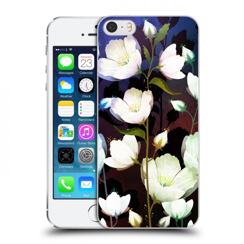 Дизайнерский пластиковый чехол для Iphone 5s Органические цветы
