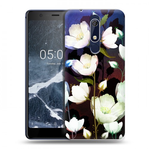 Дизайнерский пластиковый чехол для Nokia 5.1 Органические цветы