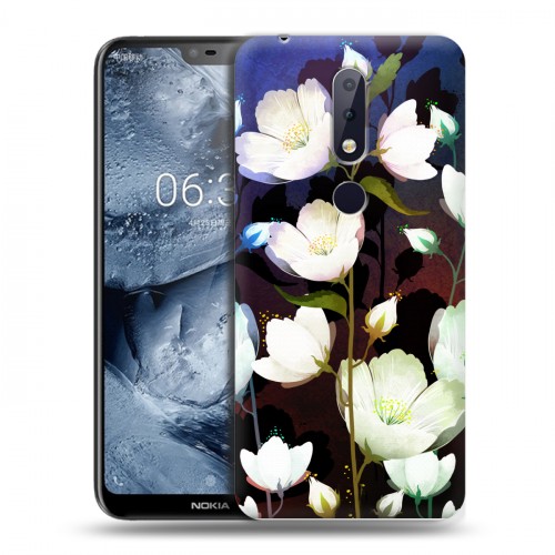 Дизайнерский пластиковый чехол для Nokia 6.1 Plus Органические цветы