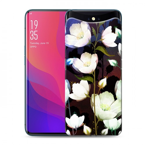 Дизайнерский силиконовый чехол для OPPO Find X Органические цветы