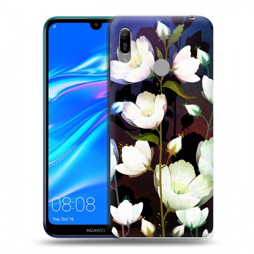 Дизайнерский пластиковый чехол для Huawei Y6 (2019) Органические цветы