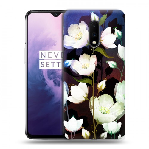 Дизайнерский пластиковый чехол для OnePlus 7 Органические цветы