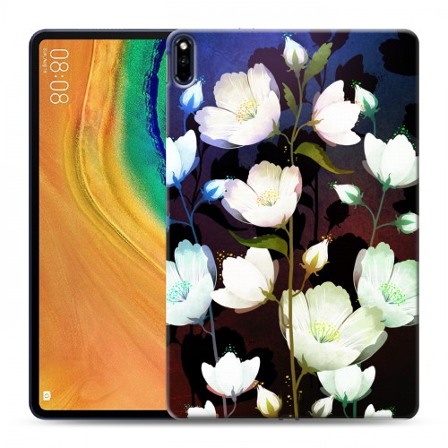 Дизайнерский силиконовый с усиленными углами чехол для Huawei MatePad Pro Органические цветы