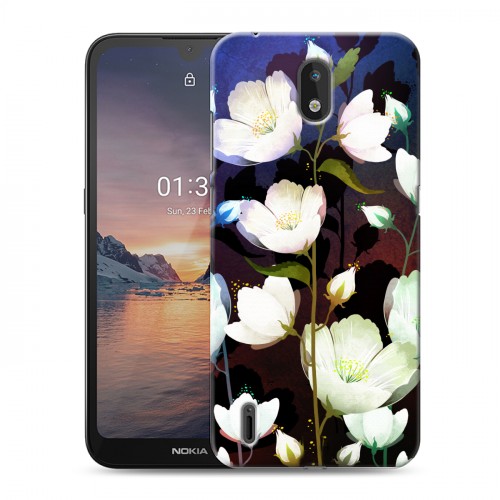 Дизайнерский силиконовый чехол для Nokia 1.3 Органические цветы