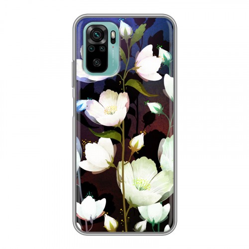 Дизайнерский силиконовый чехол для Xiaomi RedMi Note 10 Органические цветы