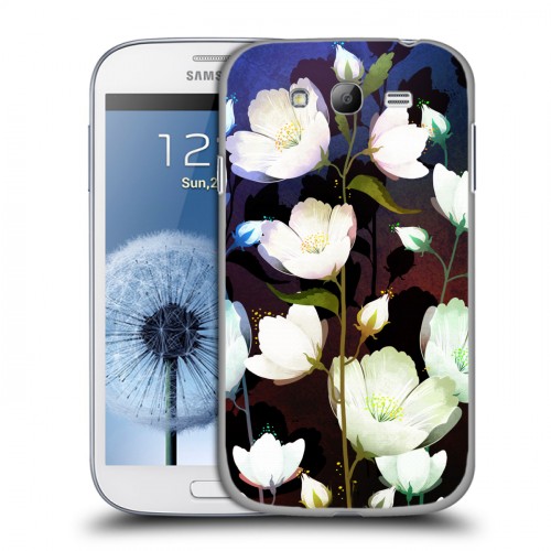 Дизайнерский пластиковый чехол для Samsung Galaxy Grand Органические цветы