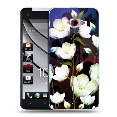 Дизайнерский пластиковый чехол для HTC Butterfly S Органические цветы