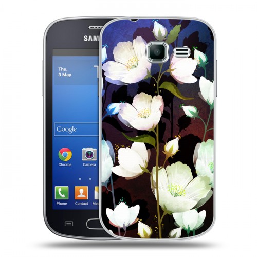 Дизайнерский пластиковый чехол для Samsung Galaxy Trend Lite Органические цветы