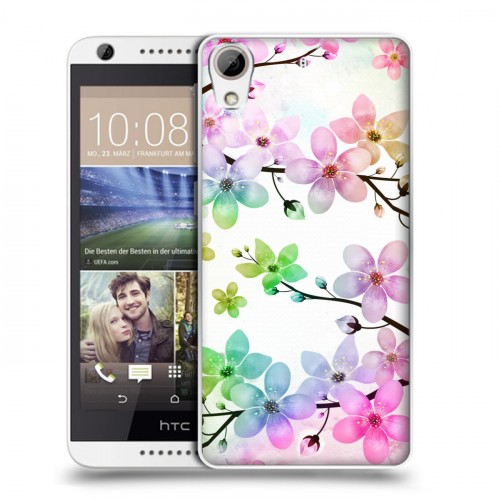 Дизайнерский силиконовый чехол для HTC Desire 626 Органические цветы