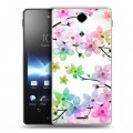 Дизайнерский пластиковый чехол для Sony Xperia TX Органические цветы