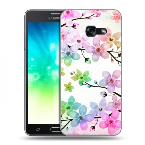Дизайнерский пластиковый чехол для Samsung Galaxy A3 (2017) Органические цветы