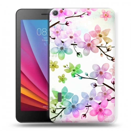 Дизайнерский силиконовый чехол для Huawei MediaPad T3 7 Органические цветы