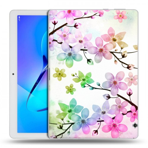Дизайнерский силиконовый чехол для Huawei MediaPad T3 10 Органические цветы
