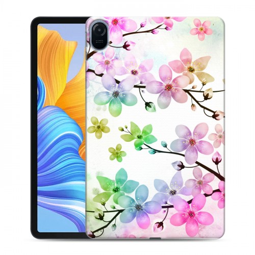 Дизайнерский силиконовый чехол для Huawei Honor Pad 8 Органические цветы