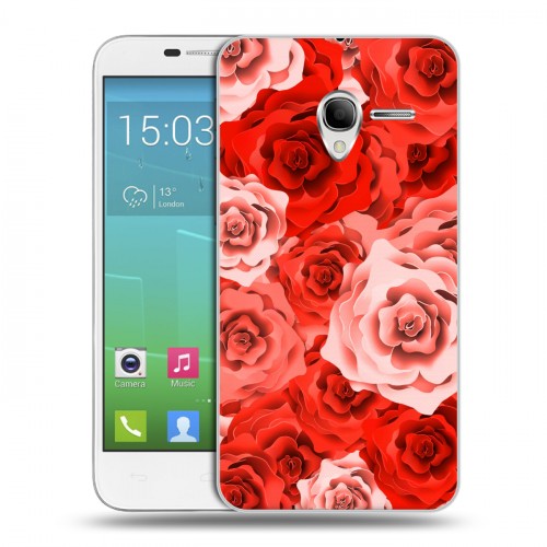 Дизайнерский силиконовый чехол для Alcatel One Touch POP 3 5 Органические цветы
