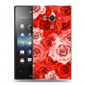 Дизайнерский пластиковый чехол для Sony Xperia acro S Органические цветы