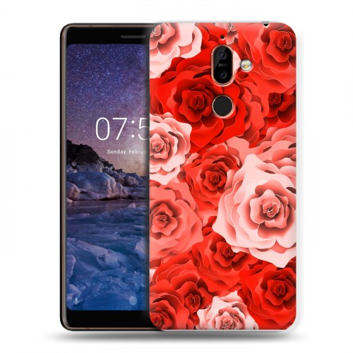 Дизайнерский пластиковый чехол для Nokia 7 Plus Органические цветы