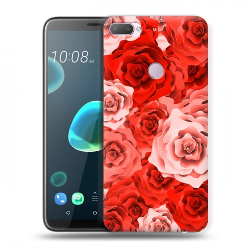 Дизайнерский пластиковый чехол для HTC Desire 12 Plus Органические цветы