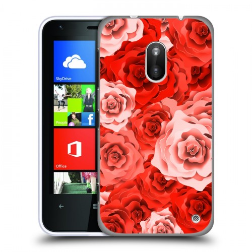 Дизайнерский пластиковый чехол для Nokia Lumia 620 Органические цветы