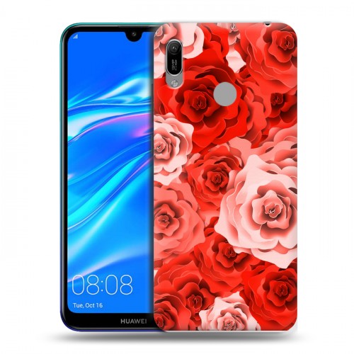 Дизайнерский пластиковый чехол для Huawei Y6 (2019) Органические цветы