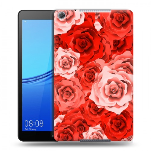 Дизайнерский силиконовый чехол для Huawei MediaPad M5 lite 8 Органические цветы