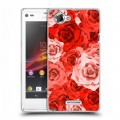 Дизайнерский пластиковый чехол для Sony Xperia L Органические цветы