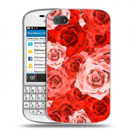 Дизайнерский пластиковый чехол для BlackBerry Q10 Органические цветы