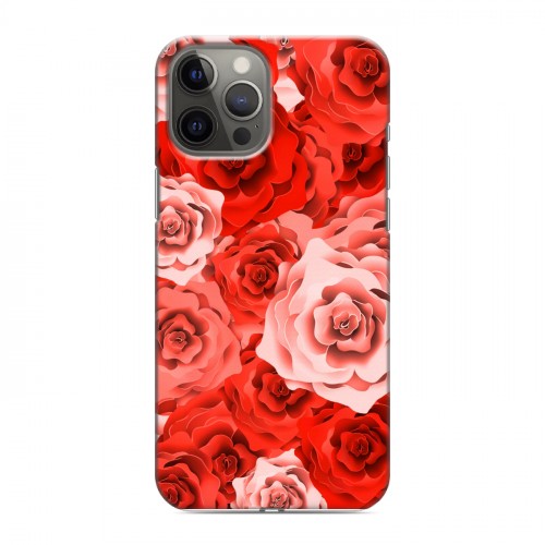 Дизайнерский силиконовый чехол для Iphone 12 Pro Max Органические цветы
