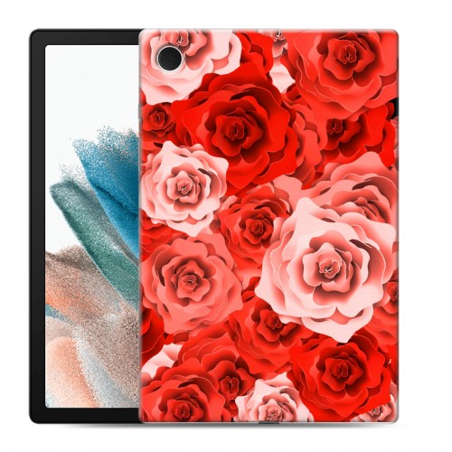 Дизайнерский силиконовый чехол для Samsung Galaxy Tab A8 10.5 (2021) Органические цветы