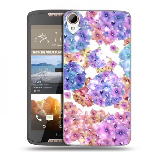 Дизайнерский силиконовый чехол для HTC Desire 828 Органические цветы