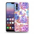 Дизайнерский силиконовый с усиленными углами чехол для Huawei P20 Pro Органические цветы