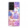 Дизайнерский пластиковый чехол для Samsung Galaxy S21 Ultra Органические цветы
