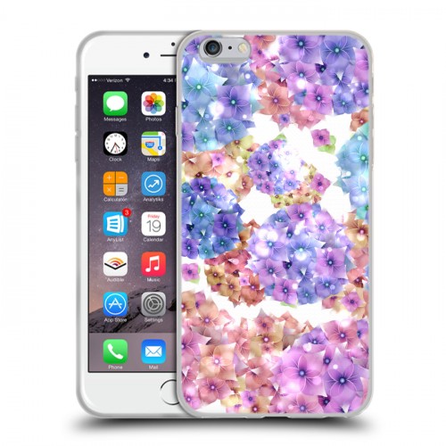 Дизайнерский силиконовый чехол для Iphone 6 Plus/6s Plus Органические цветы