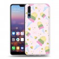 Дизайнерский силиконовый с усиленными углами чехол для Huawei P20 Pro Кусочки фруктов