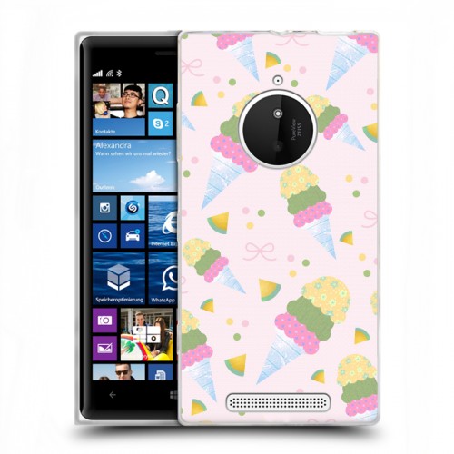 Дизайнерский пластиковый чехол для Nokia Lumia 830 Кусочки фруктов