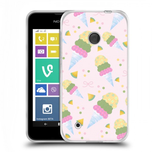Дизайнерский пластиковый чехол для Nokia Lumia 530 Кусочки фруктов