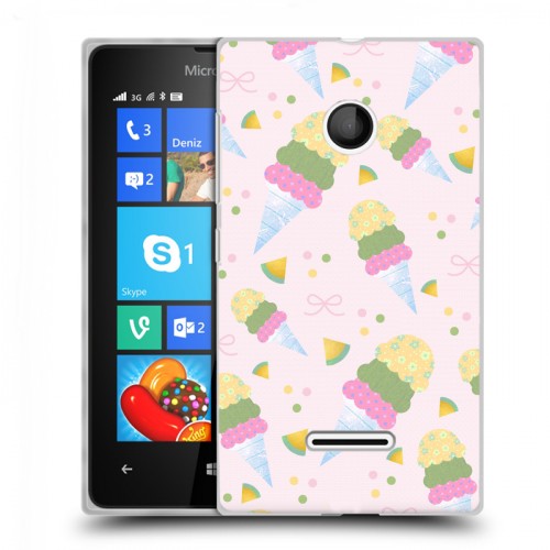 Дизайнерский пластиковый чехол для Microsoft Lumia 435 Кусочки фруктов