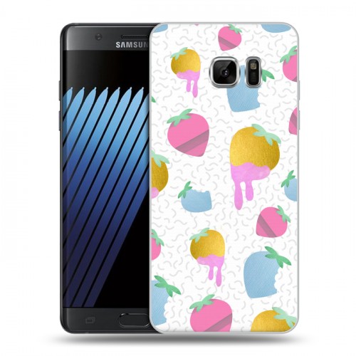 Дизайнерский пластиковый чехол для Samsung Galaxy Note 7 Кусочки фруктов