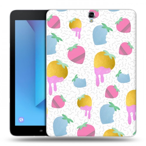 Дизайнерский силиконовый чехол для Samsung Galaxy Tab S3 Кусочки фруктов