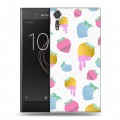 Дизайнерский пластиковый чехол для Sony Xperia XZs Кусочки фруктов