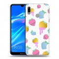 Дизайнерский пластиковый чехол для Huawei Y6 (2019) Кусочки фруктов